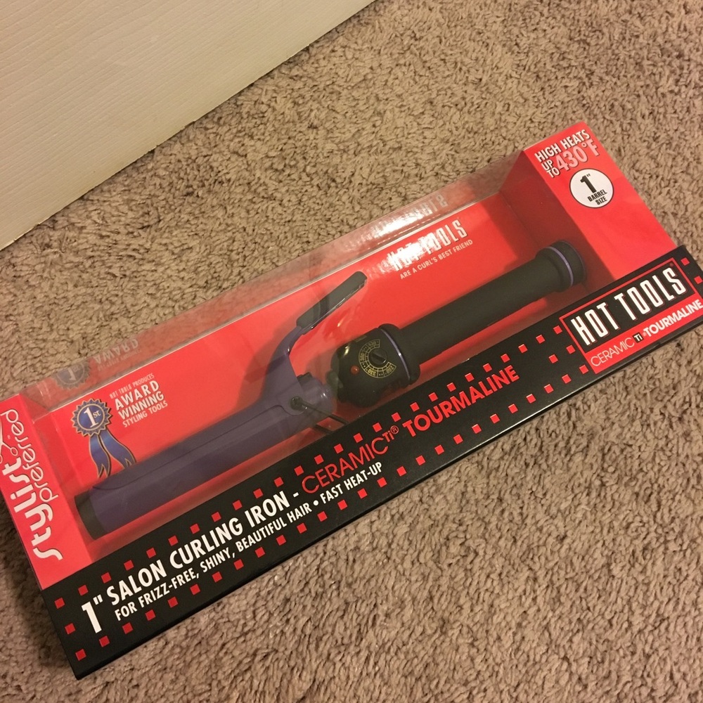 Hot Tools Ceramic Titanium Curling Iron, 1"